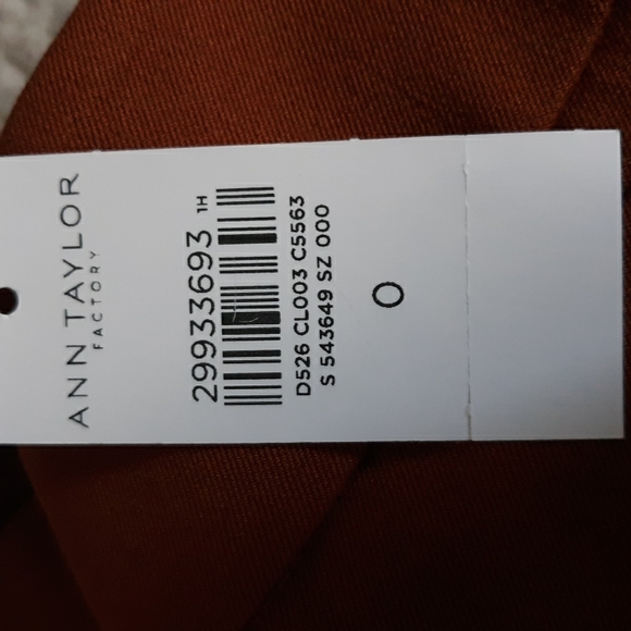 Ann Taylor Factory Sz0 The Straight Curvy Fit Full Length Midrise Straight Pants - Picture 4 of 17